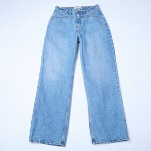 Abercrombie & Fitch Light Blue Loose High-Rise Wide-Leg Jeans